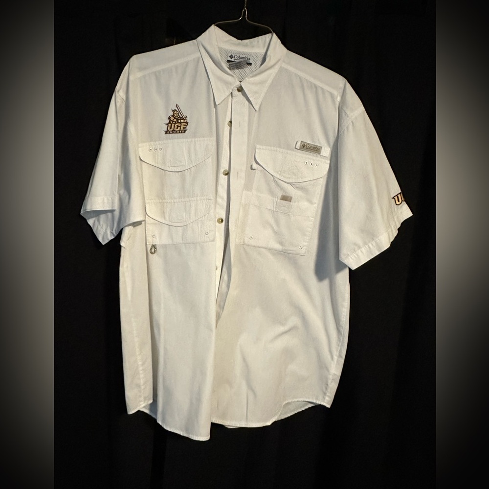 UCF Columbia White Casual shirt Size L